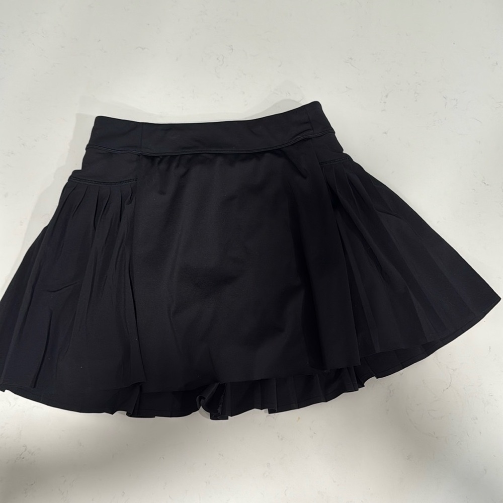 Athleta Backspin Pleated Skort,skirt Women Black Pickleball Golf Tennis Pocket